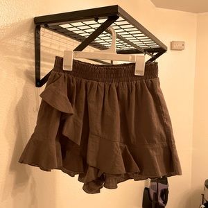 Army-green skort
